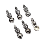 Silver Kholapuri Beads 26 MM Per Packet of 14 Pcs- (KBP-016)